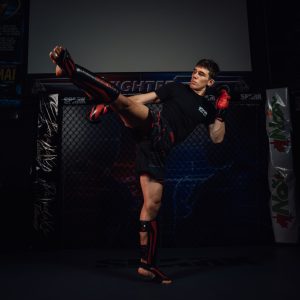 Gants de boxe & protège-tibias – Noir & Or